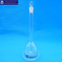 500ml Transparent volumetric flask Constant volume bottle flint glass flask volumetric Laboratory volumetric flask 2024 - buy cheap