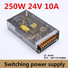 250W Switching LED Power Supply 24V 10A  AC 90-240V to DC 24V Led Driver adapter for Led Strips ,CCTV, Industry (s-250-24) 2024 - buy cheap