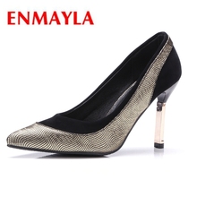 ENMAYLA Women High heels Pumps for woman Spring Autumn Patchwork Pointed toe Thin heels Classic Pumps Big size34-43 Rubber CR121 2024 - buy cheap