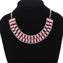 YFJEWE-collar de moda para mujer, Gargantilla cuadrada rosa, accesorios para vestido de fiesta de Navidad, # N136 2024 - compra barato
