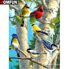 HOMFUN Full Square/Round Drill 5D DIY Diamond Painting "Bird scenery" Embroidery Cross Stitch 5D Home Decor Gift A16998 2024 - buy cheap