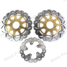 For Suzuki GSX750F 2004 2005 2006 Front Rear Brake Disc Disk Rotor Kit Motorcycle Accessories GSX 600 750 F GSX750 750F GOLD 2024 - buy cheap