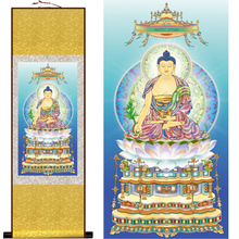 South medicine guru Buddha mahayana Silk hangs a picture/decorative painting scroll painting wholesale AT020sale AT024 2024 - buy cheap