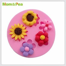 Mom & guisante-Molde de silicona MPA1793 para decoración de tartas, pasta de azúcar, Fondant 3D 2024 - compra barato