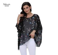 Baharcelin 5XL 6XL Oversized plus big size Woman Summer Casual loose chiffon Blouse Batwing Sleeve Shirt blouse Tops clothing 2024 - buy cheap