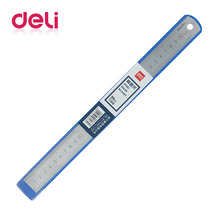 Deli 30cm straight ruler drawing steel ruler scale student stationery stainless steel painting ruler 8463 2024 - buy cheap