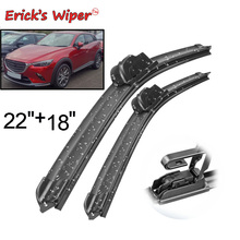 Erick's Wiper LHD Front Wiper Blades For Mazda CX-3 CX3 2015 2016 2017 2018 2019 Windshield Windscreen Front Window 22"+18" 2024 - buy cheap