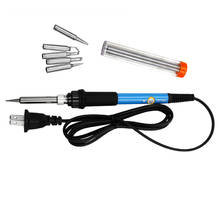 7Pcs 60W Electric Adjustable Temperature Soldering Iron Welding Gun Heat Pencil Kit Electric Soldering Irons 2024 - buy cheap