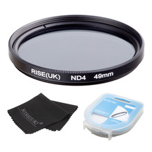RISE(UK)-ND4 filtro de densidad neutra, funda y tela para todas las lentes de cámara sony, nikon y canon, 49/52/55/58/62/67/72/77mm 2024 - compra barato