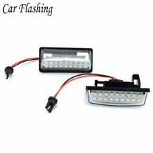 1 Pair LED License Number Plate Lamp Car Light 18 3528 SMD Fit for Nissan TEANA J31 J32 Maxima Cefiro Altima Rogue Sentra 2024 - buy cheap