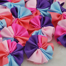20pcs Colorful Grosgrain Ribbon Flower Appliques wedding Sewing Crafts A219 2024 - buy cheap