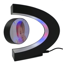 Marco de fotos flotante magnético de plástico en forma de C, decoración para el hogar, regalo de cumpleaños, diseño especial 2024 - compra barato