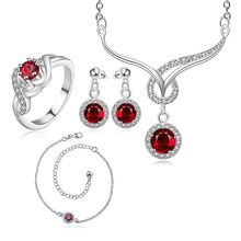 LKNSPCS784-A 925 sterling silver jewelry set, fashion jewelry set A038-A Earring 450 Necklace 483 Ring 324-8 /dohamfoa dzzamrga 2024 - buy cheap