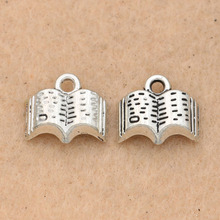 15pcs Tibetan Silver Plated Vintage Christmas Books Charms Pendants Handmade Jewelry Diy Jewelry Making 11x12mm 2024 - buy cheap