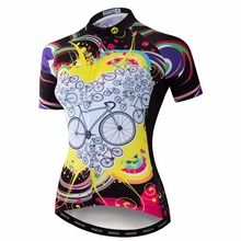 Camiseta de Ciclismo para mujer, Maillot para bicicleta de montaña, Maillot deportivo para carreras de montaña, color amarillo, 2020 2024 - compra barato