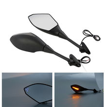 Motorcycle Rear View Side Mirrors LED Turn Signal For Honda CBR600RR CBR1000RR CBR250R 500R 2024 - buy cheap