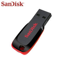 Original SanDisk Cruzer Blade USB 2.0 Pendrive 16GB 32GB U Disk Mini Flash Drive 64GB 128GB Memory Stick Flash Disk For PC 2024 - buy cheap