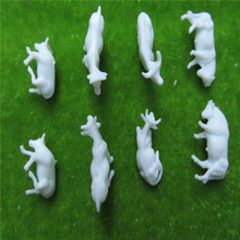 50pcs 1:150 UnPainted White Farm Animals Cows N Scale 2024 - buy cheap