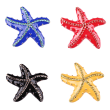 Стразы OneckOha броши в виде морской звезды, эмалированные, астероид брошь, аксессуары для одежды, 5 цветов 2024 - купить недорого