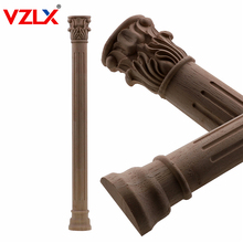 VZLX Carving Natural Wood Appliques for Furniture Legs and Feet Unpainted Wooden Mouldings Decal Home Decoration Accessories 2024 - buy cheap