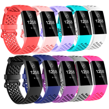 Браслет Baaletc для умных часов Fitbit Charge 3 из ТПУ, сменный спортивный браслет для Fitbit Charge 3 2024 - купить недорого