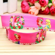 7/8'' Free shipping strawberry printed grosgrain ribbon hair bow headwear party decoration wholesale OEM 22mm H4740 2024 - buy cheap