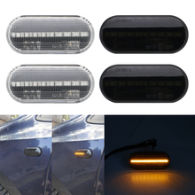 Luz LED intermitente secuencial para Ford SEAT, indicador lateral dinámico, humo ámbar, 2 unids/set por juego 2024 - compra barato