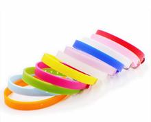 50PCS/lot 8x210mm DIY Silicone Bracelet Wristband Fit For 8MM Slide letters Charms jewelrys making 2024 - buy cheap