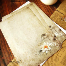 8 pcs/ a lot  Chinese Style Retro wash painting lotus letter paper Kraft writing paper 522 2024 - buy cheap