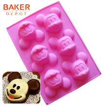 BAKER DEPOT Silicone mold for chocolate soap bear cake baking mould jelly pudding candy mold cat biscuit pastry bakeware tools 2024 - buy cheap