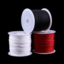 Barata venda quente de 15 cores cordão de nylon chinês para macramé com chocalho em corda 0.8mm * 45m pulseira trançada #40932 2024 - compre barato