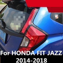 For HONDA FIT JAZZ 2014-2018 Rear Tail Light Lamps Mouldings black Exterior decoration Auto Accessories 2024 - buy cheap