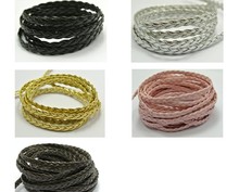 50M Flat Braided Bolo Leatherette String Jewelry Cord 5X1mm craft decorative rope pathwork accessories bead roll hand tablet DIY 2024 - buy cheap