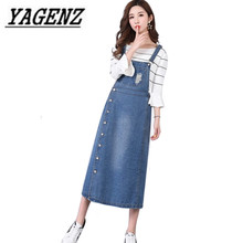 Large size 6XL Women Jeans Dress Suspender Dress 2020 Spring Summer New Slim Vintage Casual Hole Denim Dress Women Blue Overalls 2024 - buy cheap