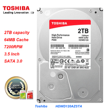 Original Toshiba HDWD120AZSTA 2TB 3.5" Internal HDD SATA 3.0 7200RPM 64 MB Cache P300 Series Hard Drive Disk for Desktop PC 2024 - buy cheap