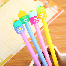 2 Pieces Creative Stationery Cute Jelly Cactus Pen Advertising Gel Pen School Fashion Office Kawaii Supply 2024 - buy cheap