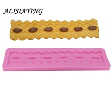 1Pcs Diy Sugarcraft Lace Silicone Mold gem Pattern Fudge Cake Decorative Baking Tool  Wedding cake decorating tools D1169 2024 - buy cheap