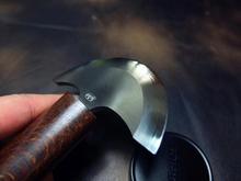 Cuchilla para cortar cuero con mango de madera, herramienta de artesanía de cuero, acero HSS, alta calidad 2024 - compra barato