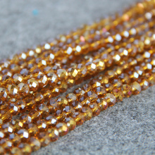 4*6mm Faceted Dark Yellow colorful glass Crystal beads stones loose 15inch 3pc/lot DIY Jewelry making design wholesale 2024 - buy cheap
