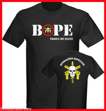 Camiseta negra para hombre, camisa negra De Bope De Brasil, Tropa De Elite, policía especial, nueva, estilo De moda, diseño para hombre 2024 - compra barato