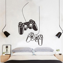 Creative game console handle PVC removable wall sticker living room bedroom background home decor adesivo de parede 2024 - buy cheap