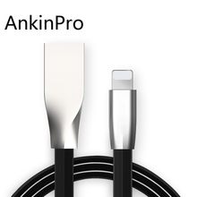 AnkinPro Zinc Alloy USB Cable for iPhone 6 7 8 X iPad Charger 5V/2.1A Fast Date Sync Charging Mobile Phone Cables 2024 - buy cheap