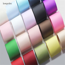 Kewgarden-cintas de grogrén de Color sólido, lazo de satén, cinta hecha a mano, doble cara, 25mm, 1 pulgada, 20 m/lote 2024 - compra barato