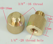 NEW 1/4"-20 Female to 3/8"-16 Male Tripod Thread Screw Adapter Brass New 2024 - buy cheap