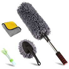 Car Duster Kit,Set Of 4,Extendable Microfiber Multipurpose Duster/Cleaning Dashboard Duster/Interior Car Detailing Brush,Exter 2024 - buy cheap