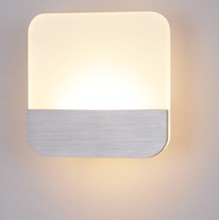 6W Acryl Square Modern LED Wall Lamp Home Indoor Lighting Wall Sconce,Arandela Lamparas De Pared 2024 - buy cheap