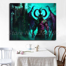Mundo de Warcrafts The Illidan-póster de lienzo artístico, pintura, impresión de imagen de pared para decoración de sala de estar y dormitorio 2024 - compra barato