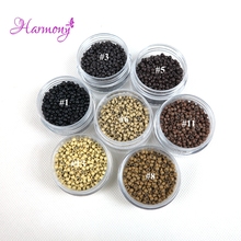 3500pieces/lot 2.9x1.6x2.0mm Copper Silicone Nano Rings Beads Links nano hair extension tools 7 Colors available 2024 - buy cheap