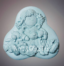 wholesale!!!1pcs Puppets Children (ZX260) Silicone Handmade Soap Mold Crafts DIY Mold 2024 - buy cheap