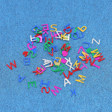 Confeti multicolor con letras del alfabeto inglés, 6mm, 15g, decoraciones para fiesta de cumpleaños, relleno para piñatas de mesa 2024 - compra barato